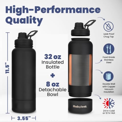 Dog Travel Tote & Water Bottle Set