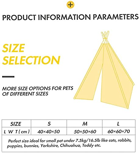 Portable Pet Teepee Tent with Cushion