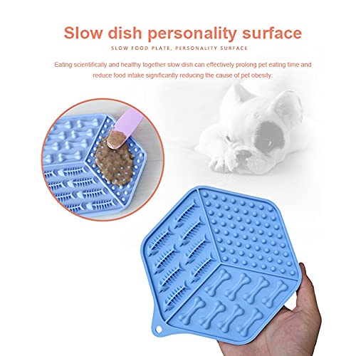 Fish Bone Silicone Dog Lick Mat & Slow Feeder