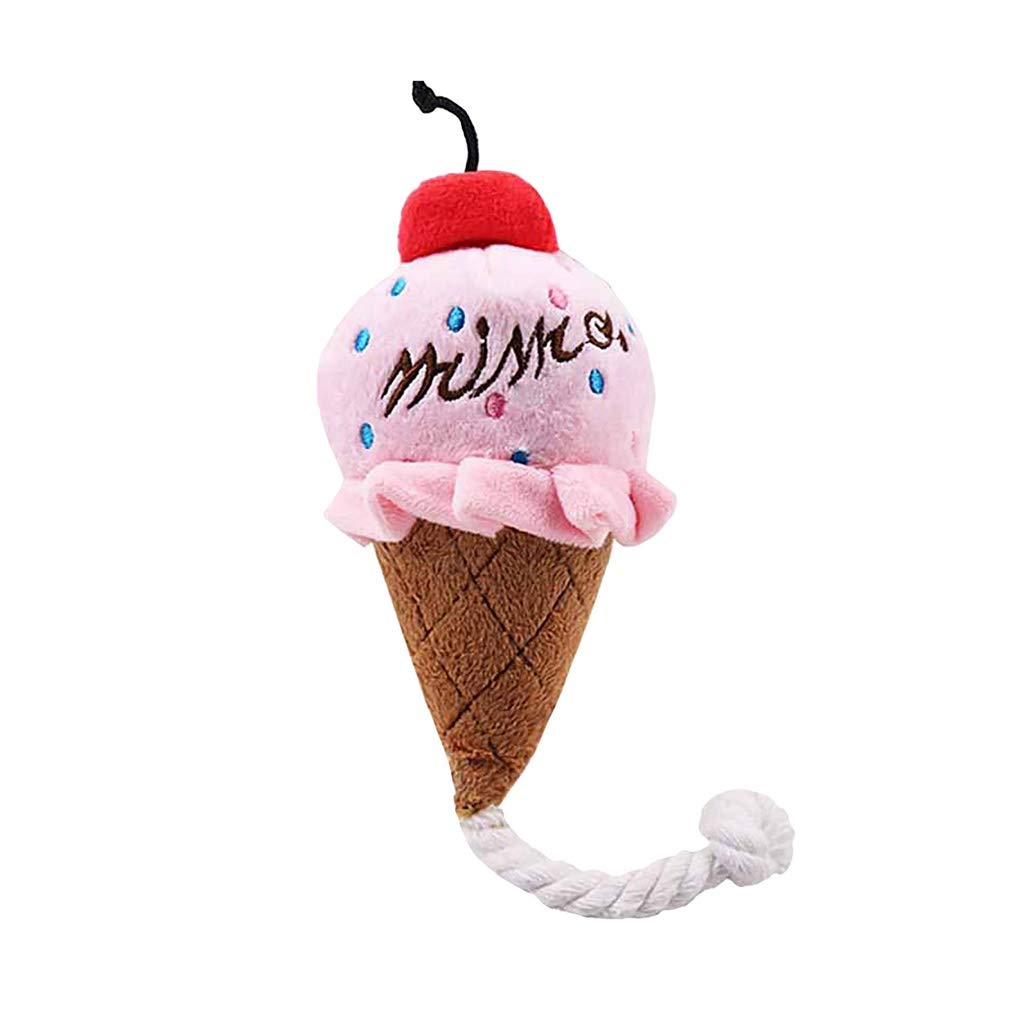 Cartoon Animal Plush Squeaky Pet Toy