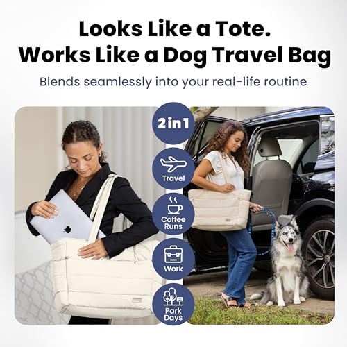Dog Travel Tote & Water Bottle Set