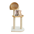 Hand-Woven Cat Tree with Scratching Post & Platfor