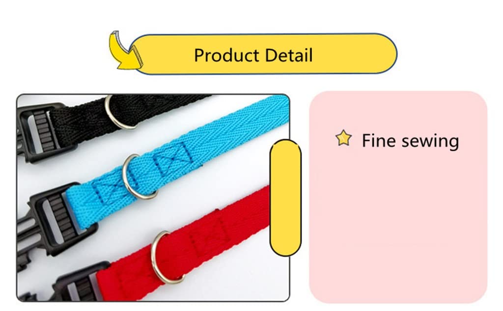 Adjustable Nylon Webbing Dog Collar