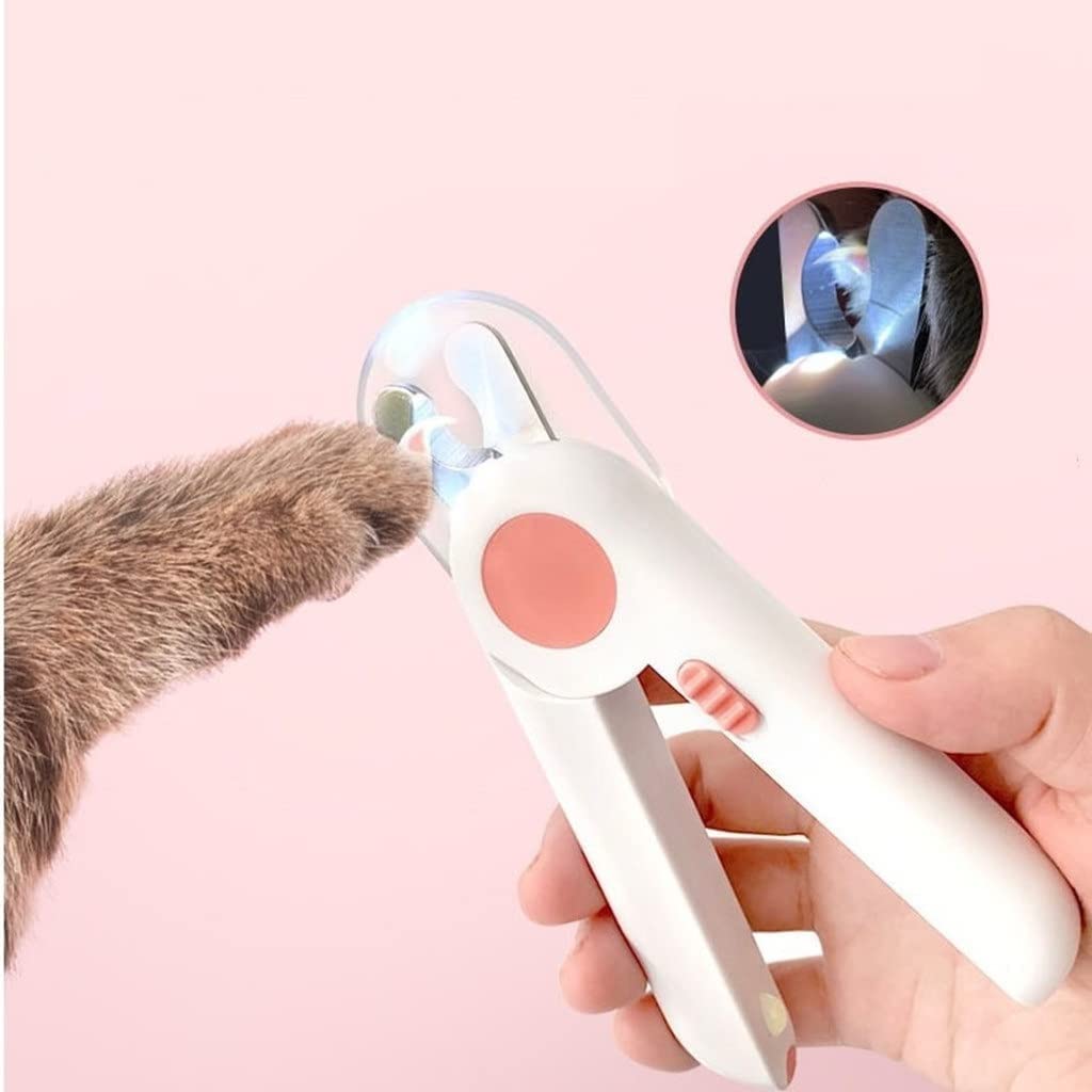 Stainless Steel Pet Nail Clippers with LED Light