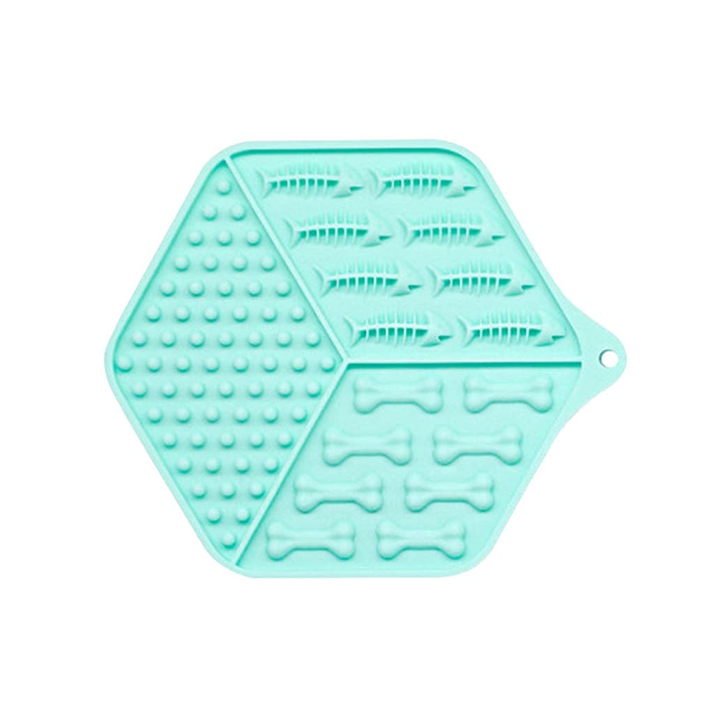 Fish Bone Silicone Dog Lick Mat & Slow Feeder