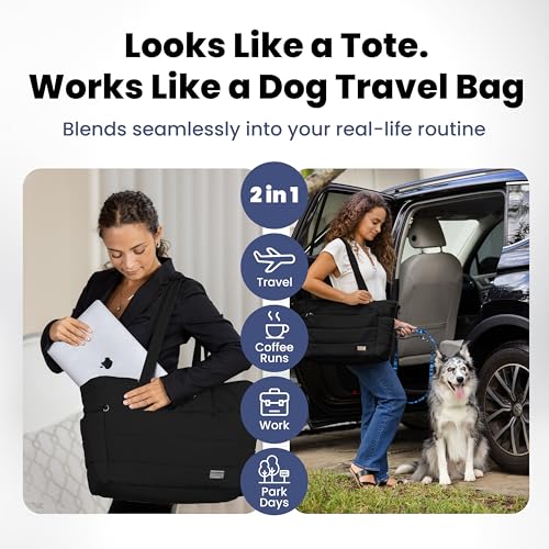 Dog Travel Tote & Water Bottle Set
