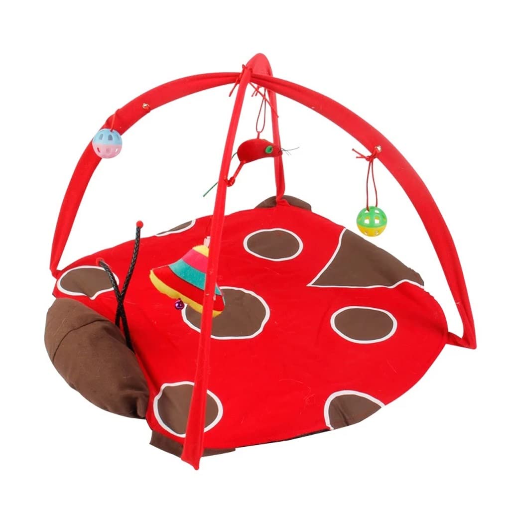 Detachable Cat Play Tent with Hanging Toy