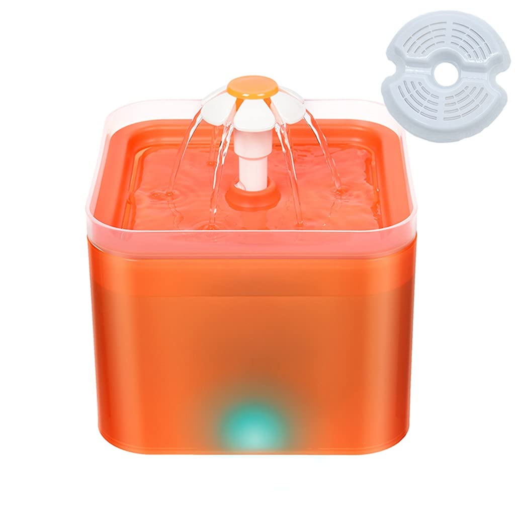 LED Automatic Pet Water Fountain with Filtration
