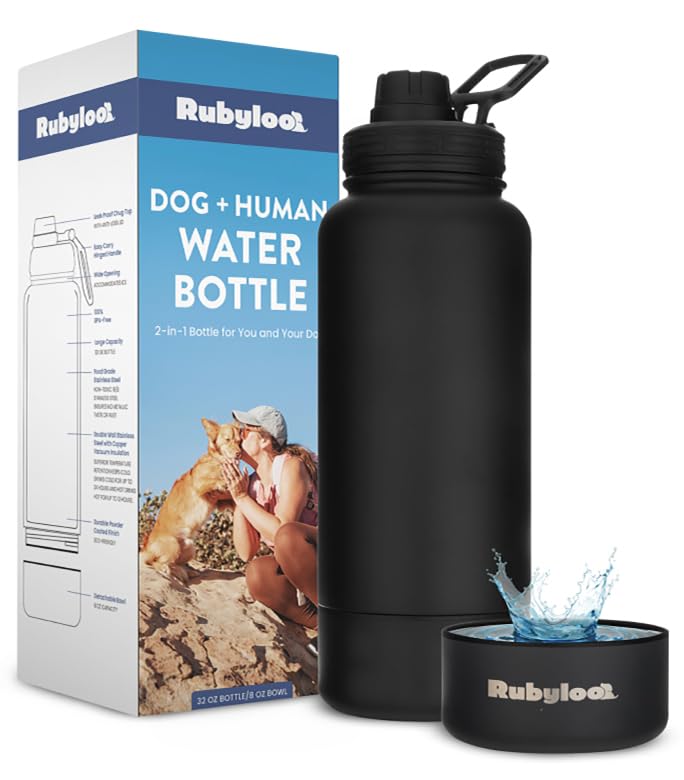 Dog Travel Tote & Water Bottle Set