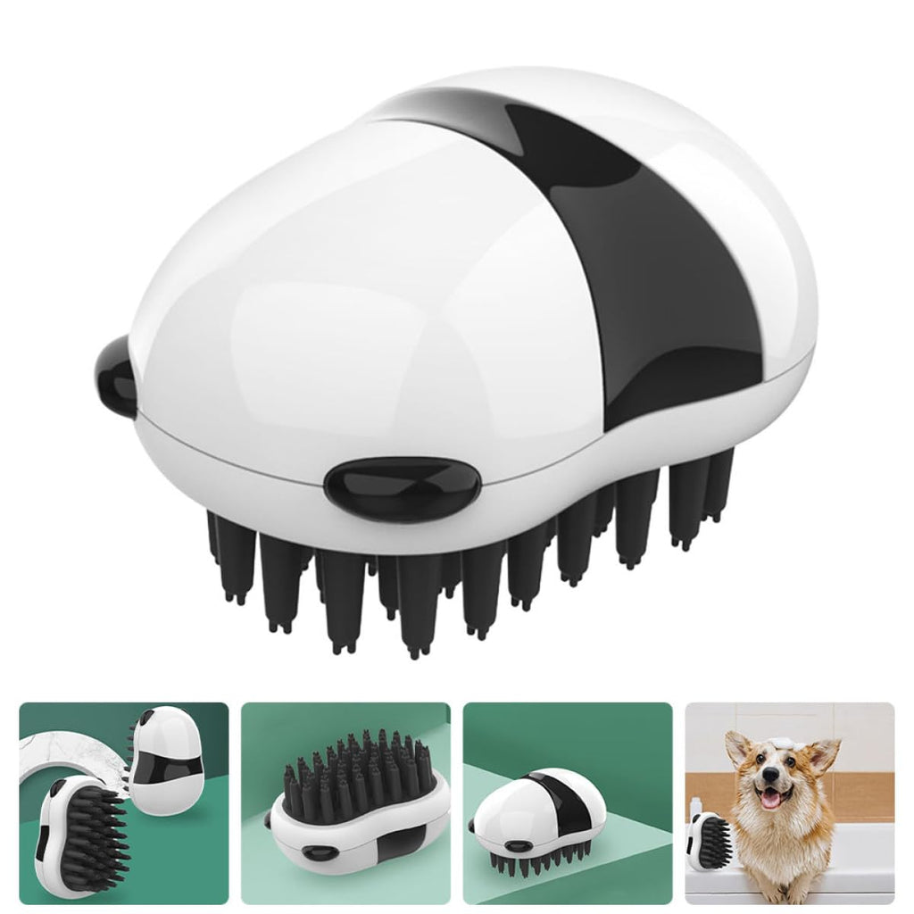 Panda-Shaped Pet Bath & Massage Brush