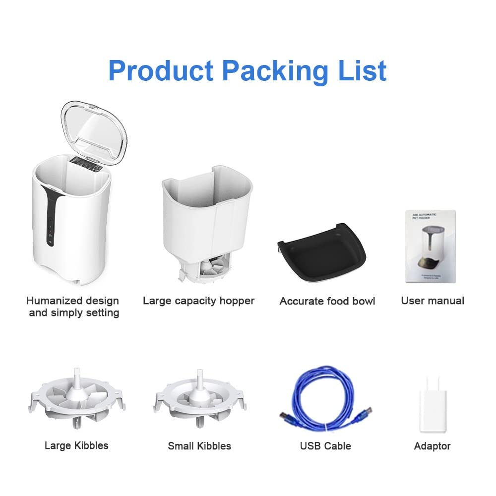 Smart Automatic Pet Feeder with App & Timed Feeding