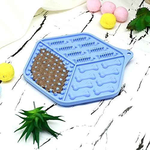 Fish Bone Silicone Dog Lick Mat & Slow Feeder