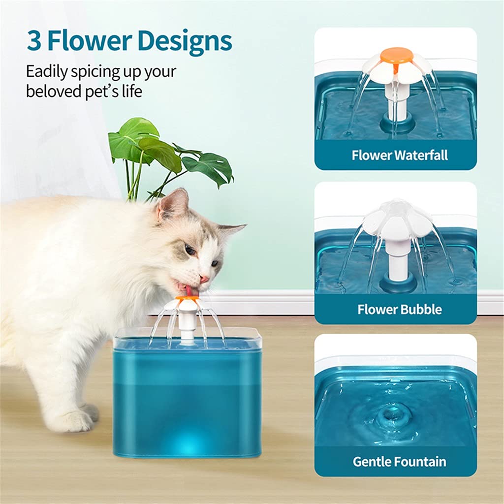 LED Automatic Pet Water Fountain with Filtration
