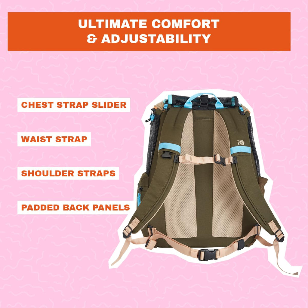 Convertible Ventilated Mesh Cat Carrier Backpack