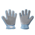 Two-Sided Silicone Pet Grooming & Bath Gloves