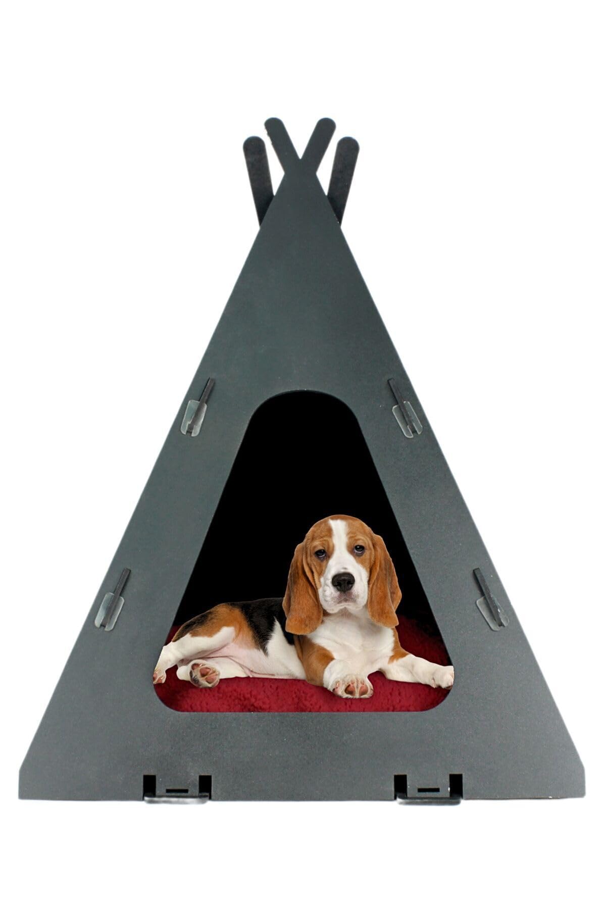 Wooden Indoor Dog House & Pet Shelter