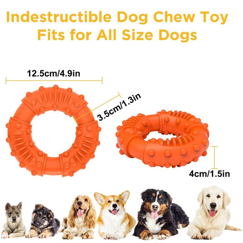 Durable Rubber Dog Chew Toy for Teeth Cleaning