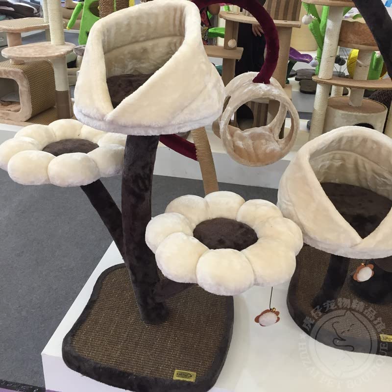 Flower Cat Tree with Jumping Platforms & Scratching Post