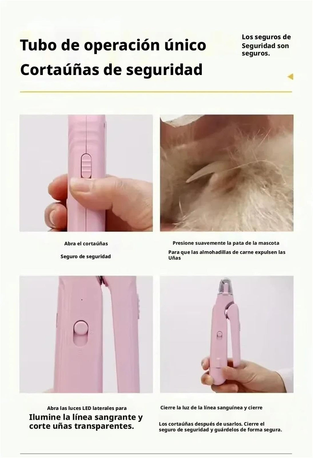 LED Pet Nail Clippers for Dogs & Cats