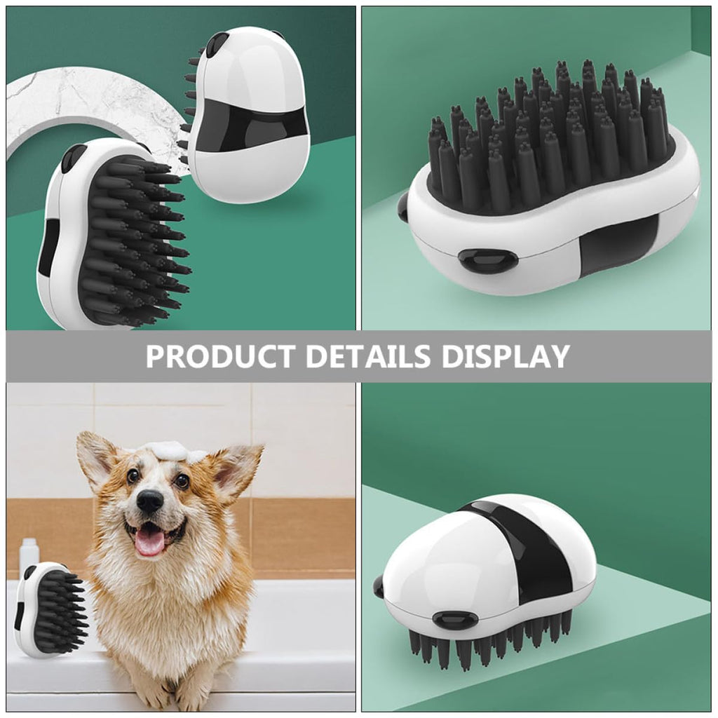 Panda-Shaped Pet Bath & Massage Brush