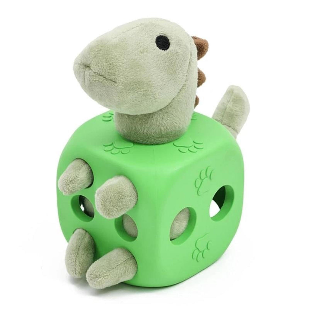Plush Dinosaur Squeaky Dog Chew Toy