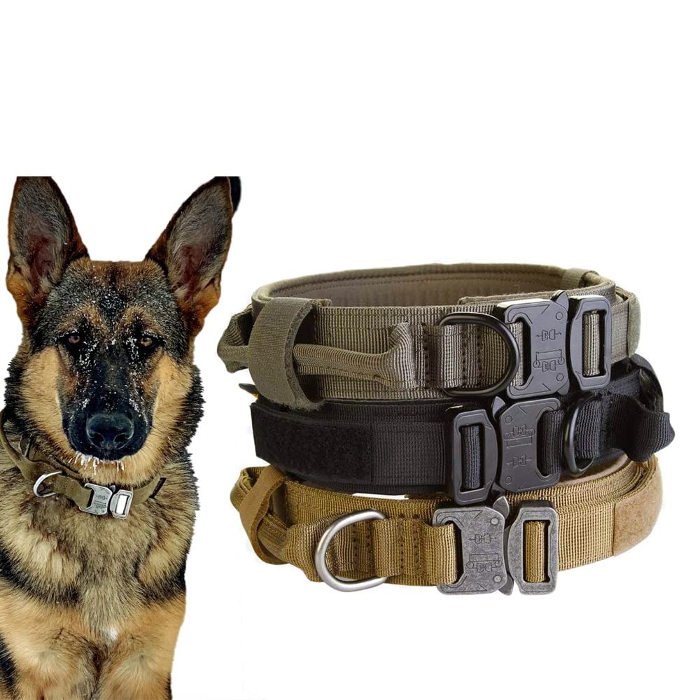 Heavy-Duty Adjustable Dog Collar with Handle