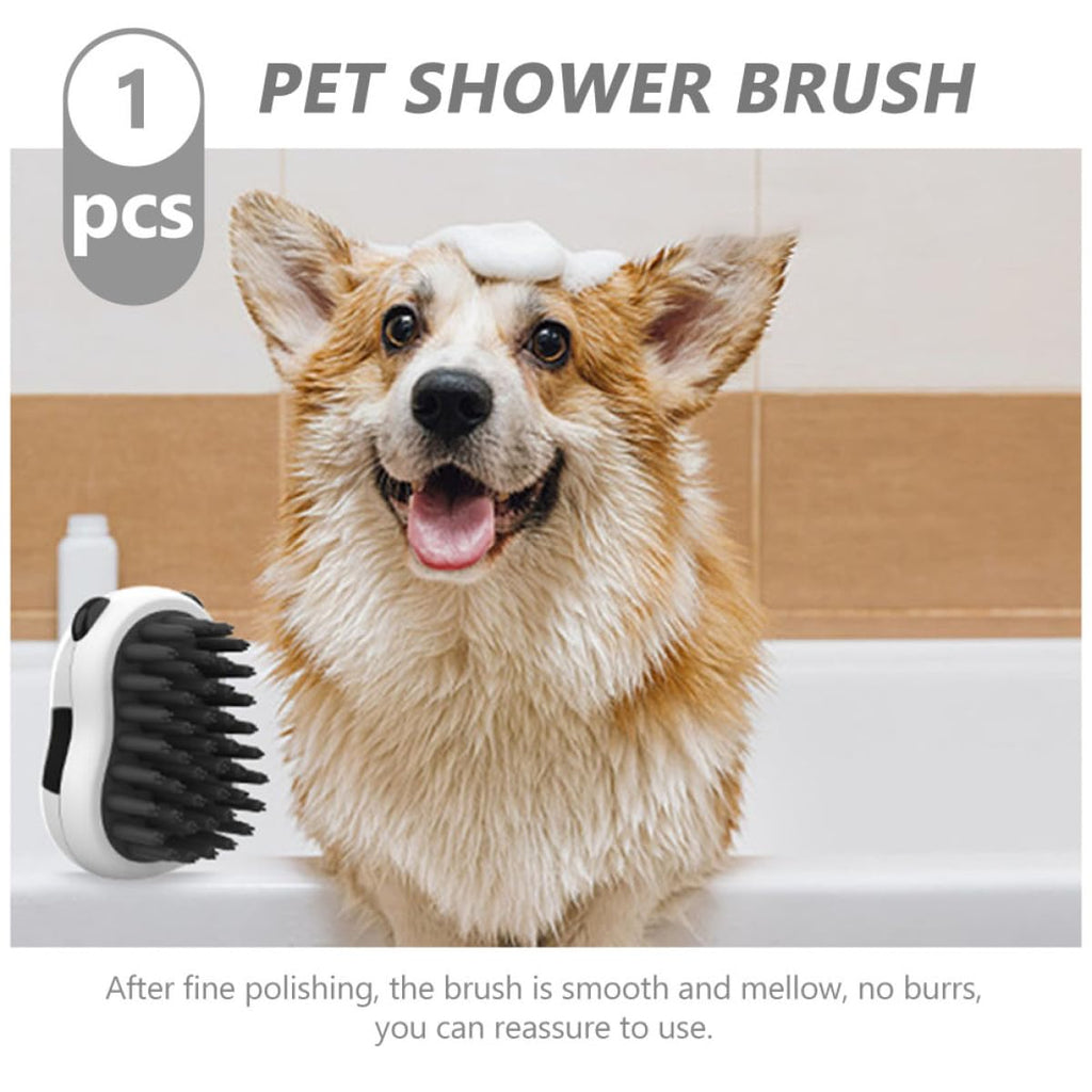 Panda-Shaped Pet Bath & Massage Brush