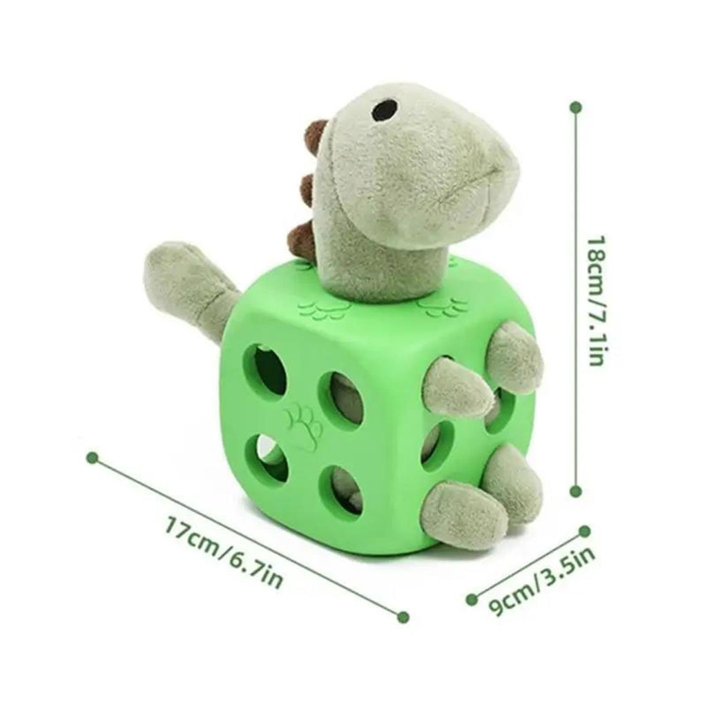 Plush Dinosaur Squeaky Dog Chew Toy