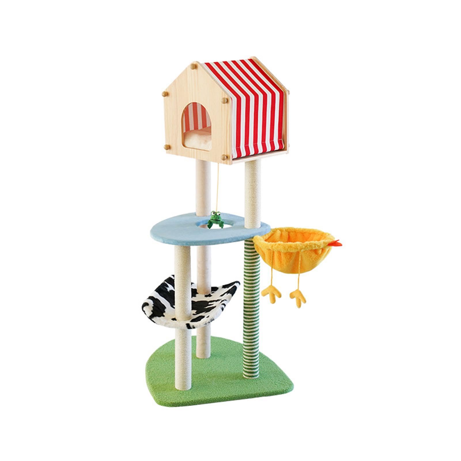 Generic for Indoor Cats, Climbing Frame, Cat Bed, Hut, Activity Center, Scratching Post