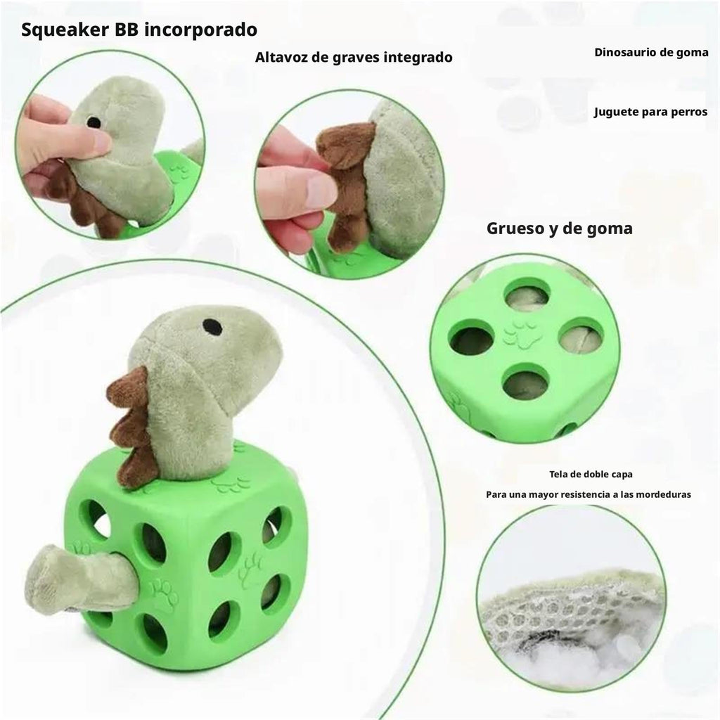 Plush Dinosaur Squeaky Dog Chew Toy