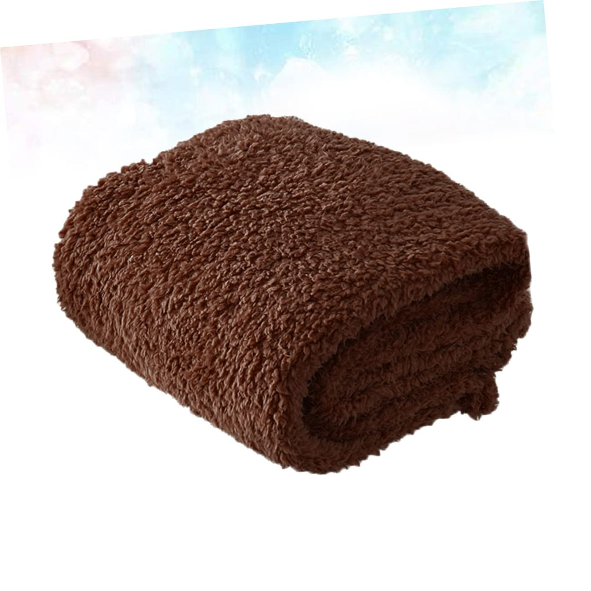Happyyami Plush Pet Dog Blanket Cushion Sleep Mat L Coffee for Cats Dogs