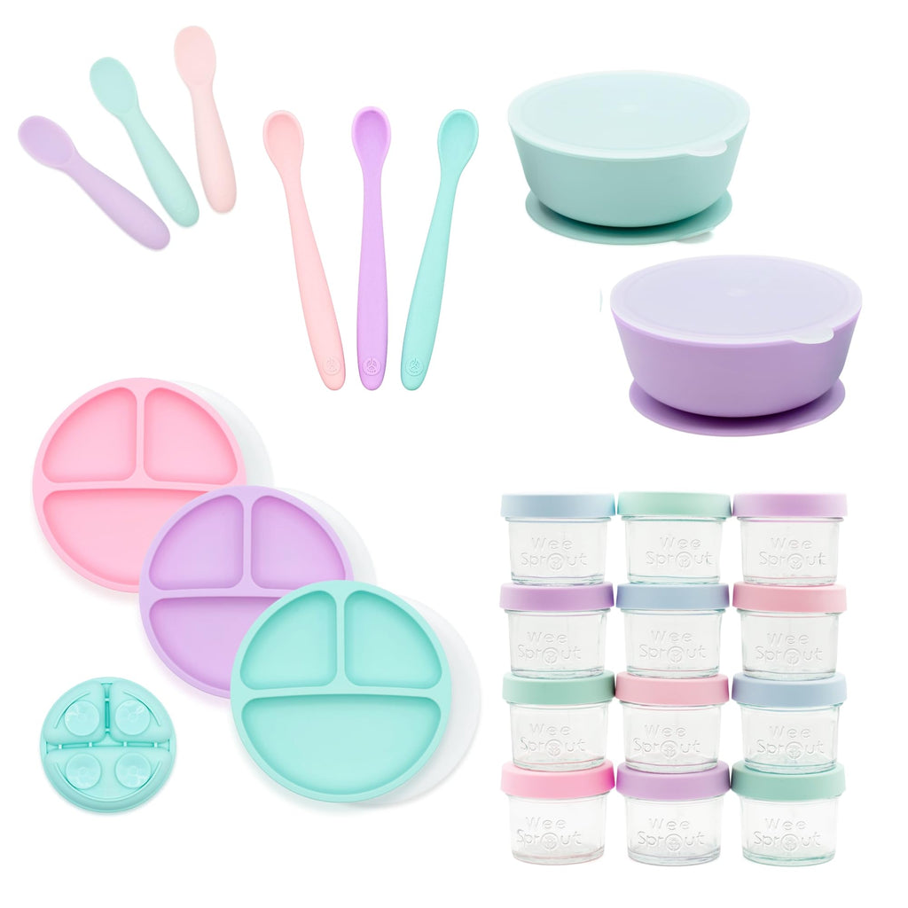 Baby Food Prep, Storage & Feeding Set