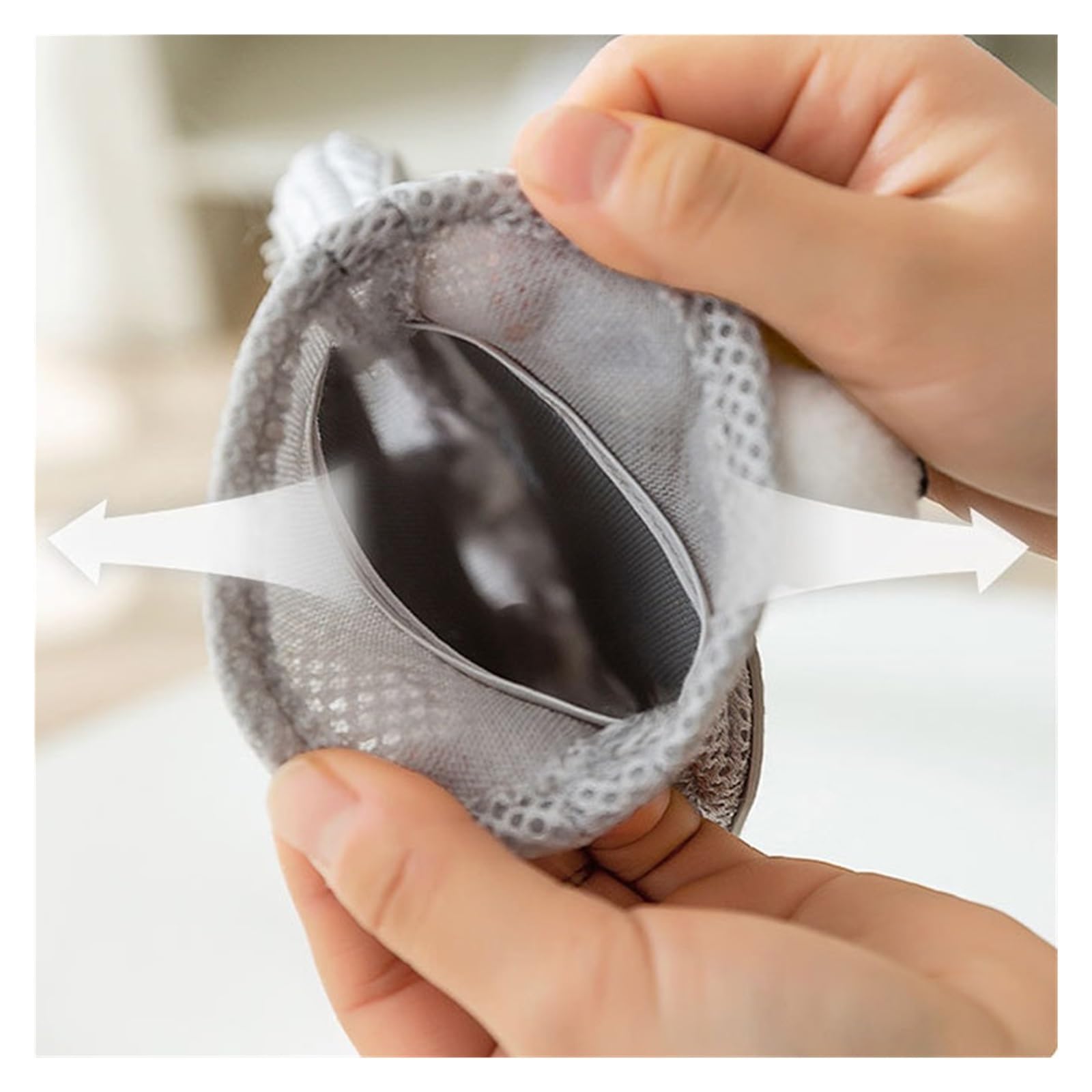 Two-Sided Silicone Pet Grooming & Bath Gloves