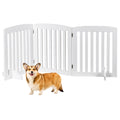 Foldable Wooden Freestanding Dog Gate