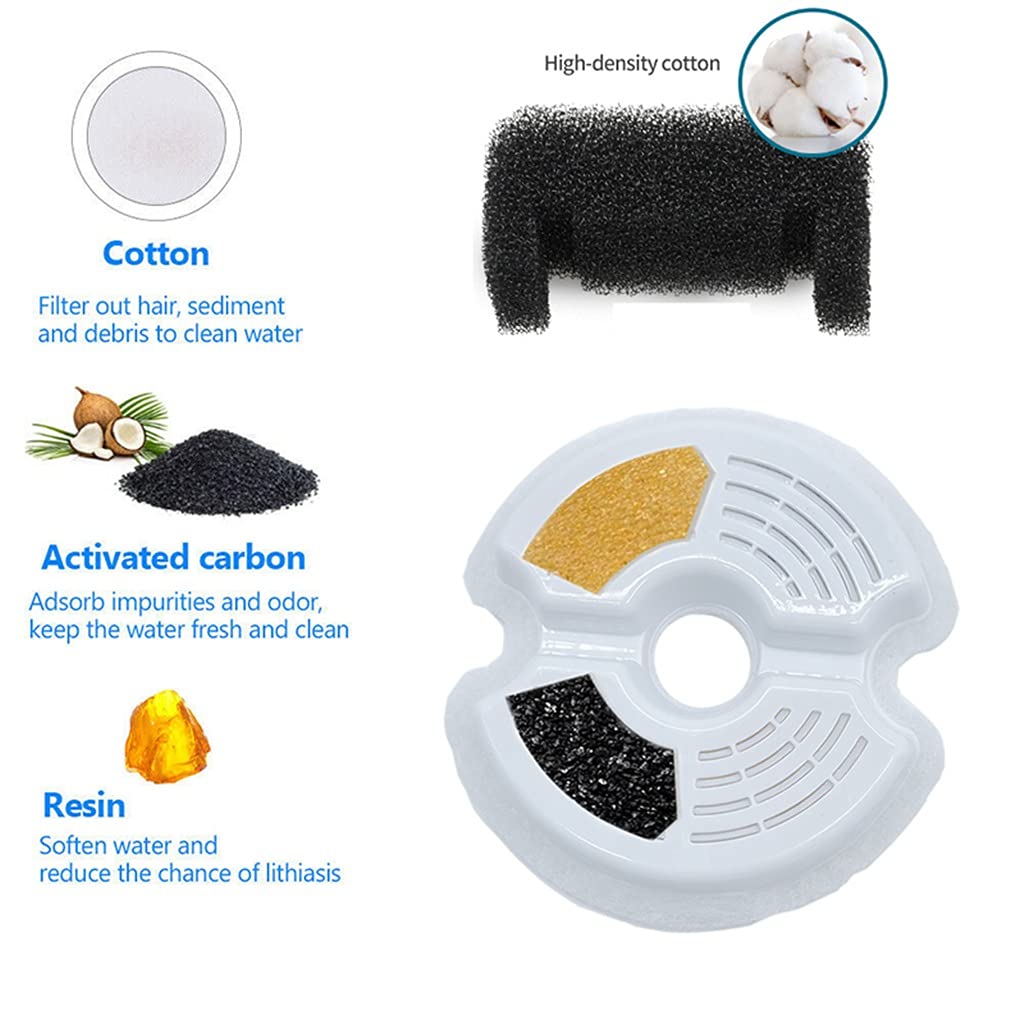 LED Automatic Pet Water Fountain with Filtration