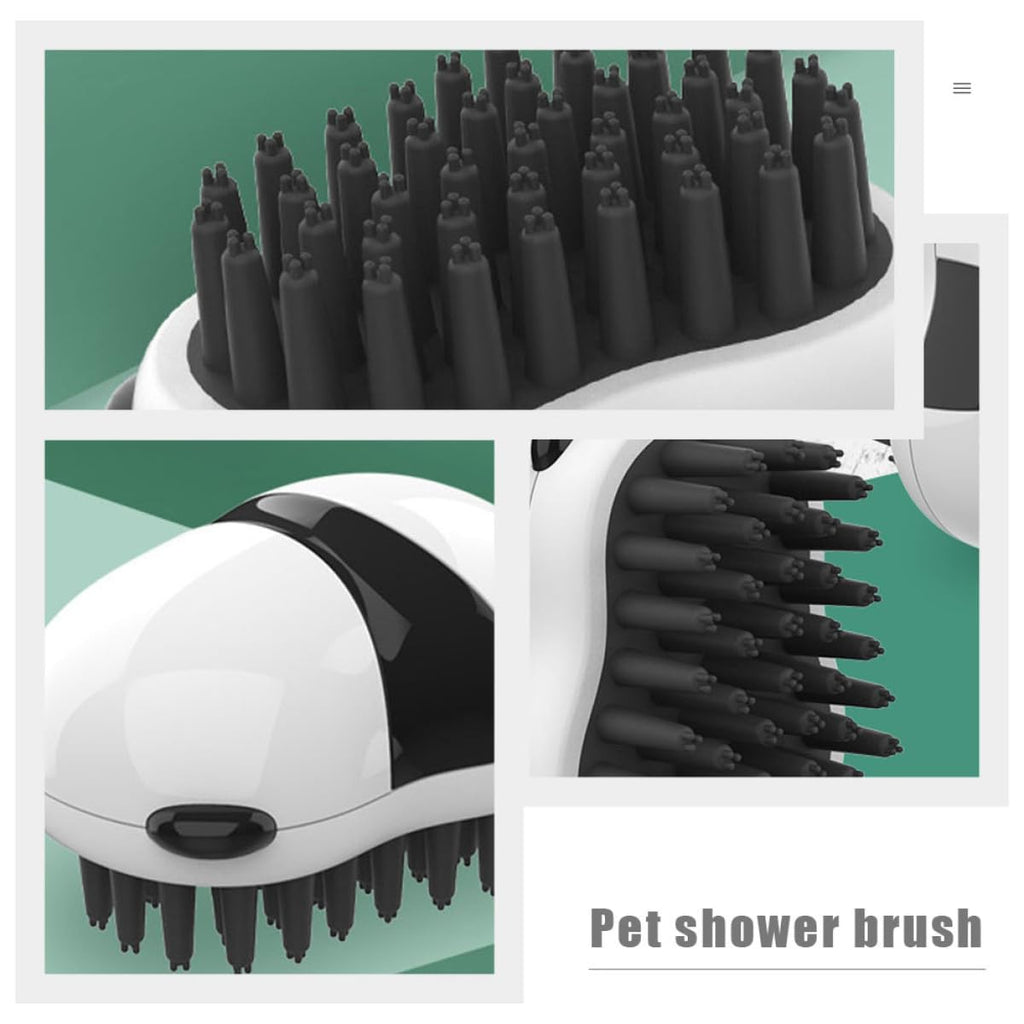 Panda-Shaped Pet Bath & Massage Brush