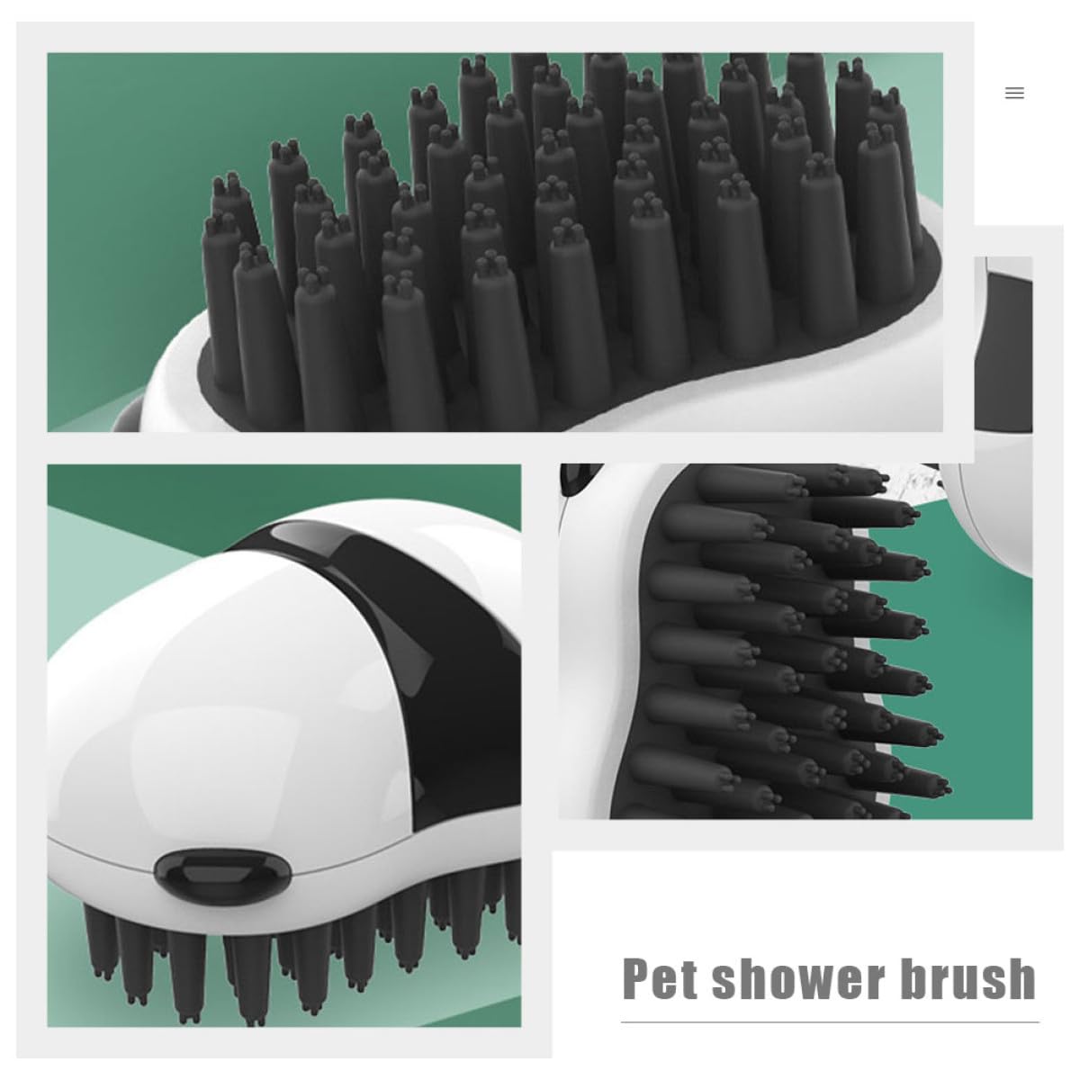 Panda-Shaped Pet Bath & Massage Brush