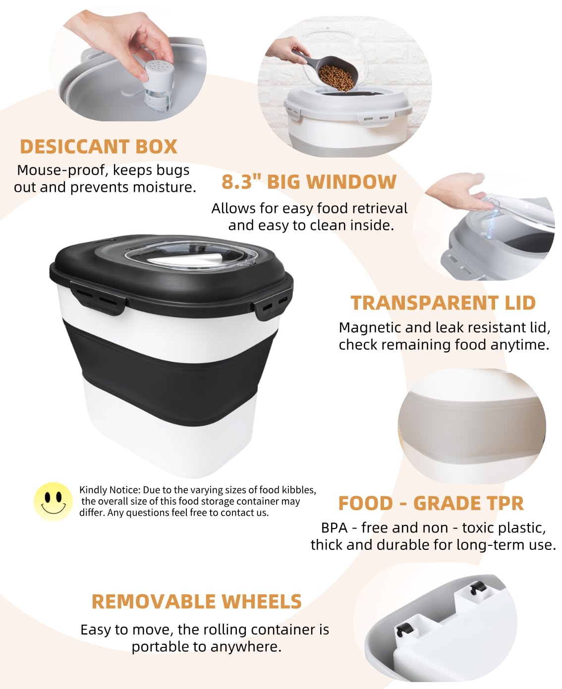 DDMOMMY dog food container