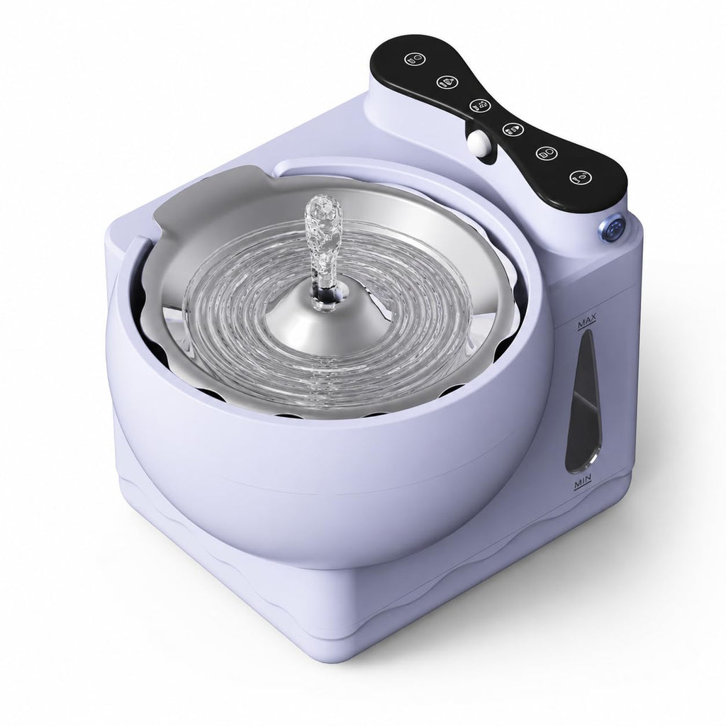 Hydrogen Cat Water Fountain, 1.8L Smart Sensor, Stainless Steel Bowl
