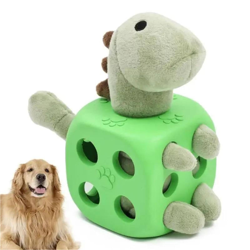 Plush Dinosaur Squeaky Dog Chew Toy