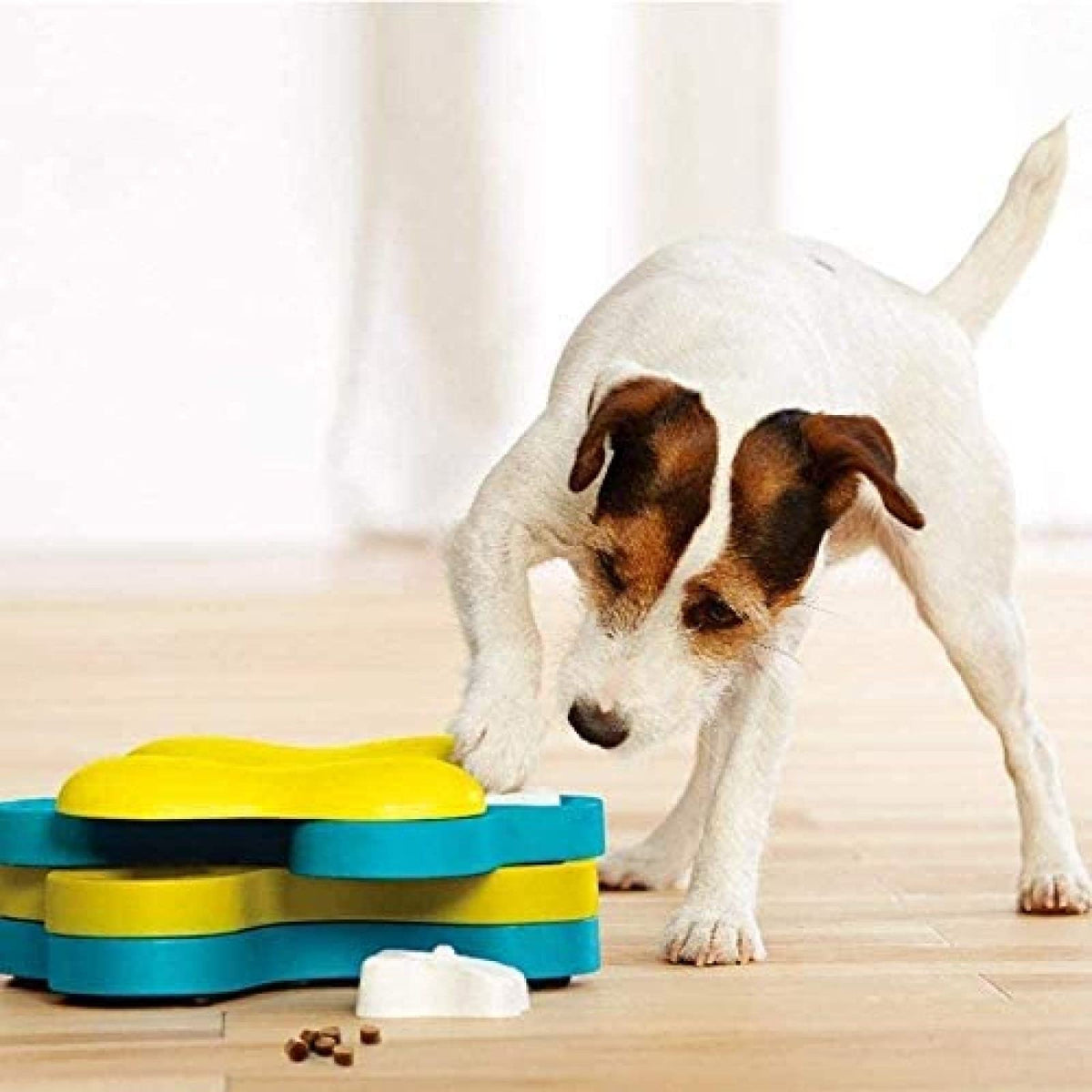 Bone-Shaped Interactive Dog Puzzle Slow Feeder