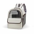 Structured Pet Carrier Backpack with Transparent Front Panel