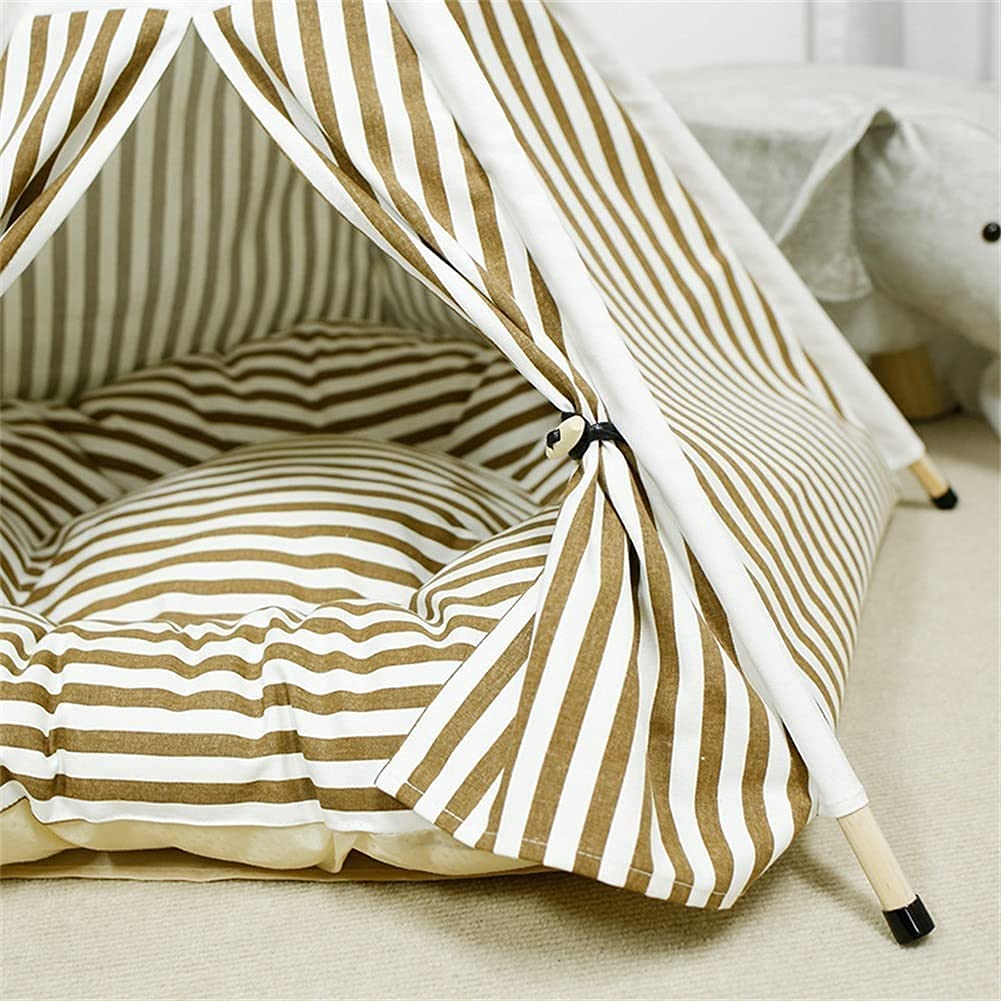 Portable Pet Teepee Tent with Cushion
