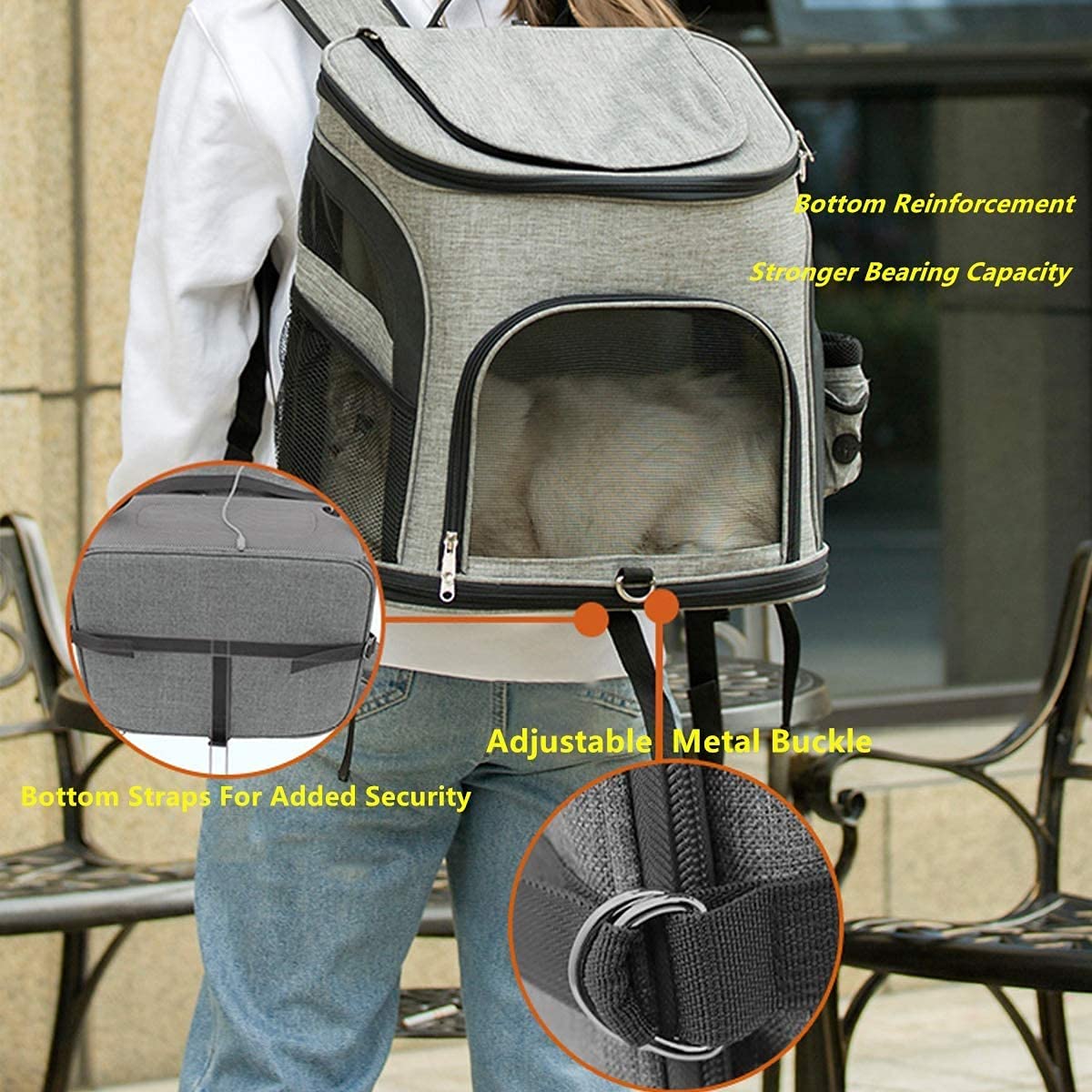 Ventilated Pet Carrier Backpack for Travel & Hiking