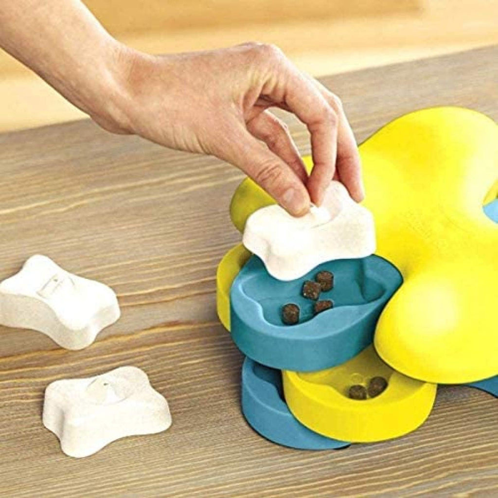 Bone-Shaped Interactive Dog Puzzle Slow Feeder