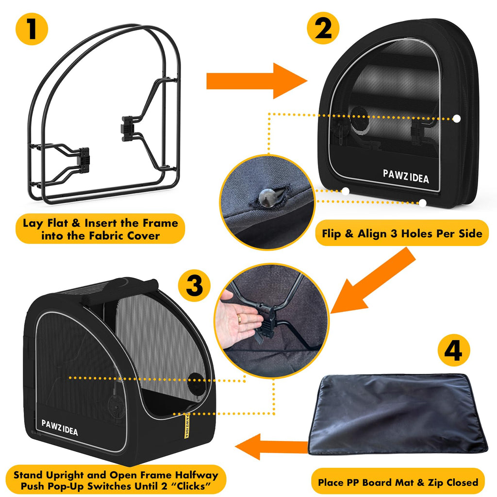 Collapsible Soft-Sided Dog Travel Crate