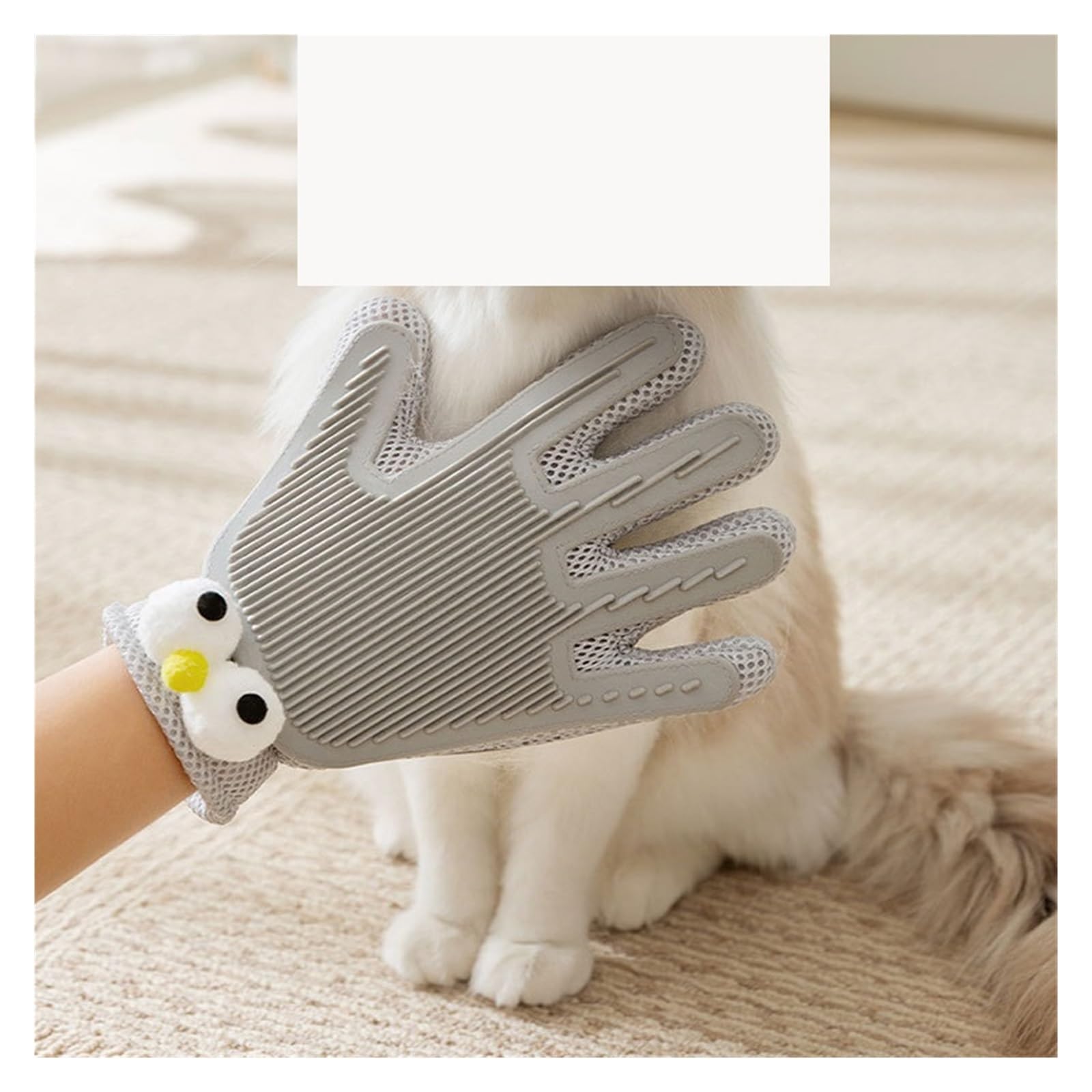 Two-Sided Silicone Pet Grooming & Bath Gloves