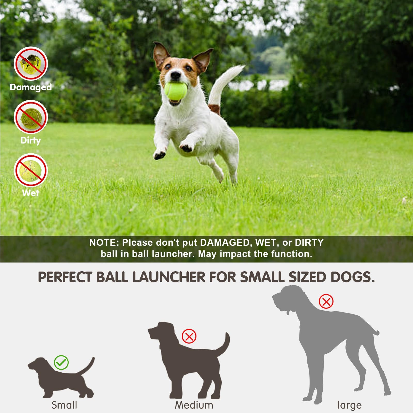 Automatic Dog Ball Launcher with Adjustable Distance