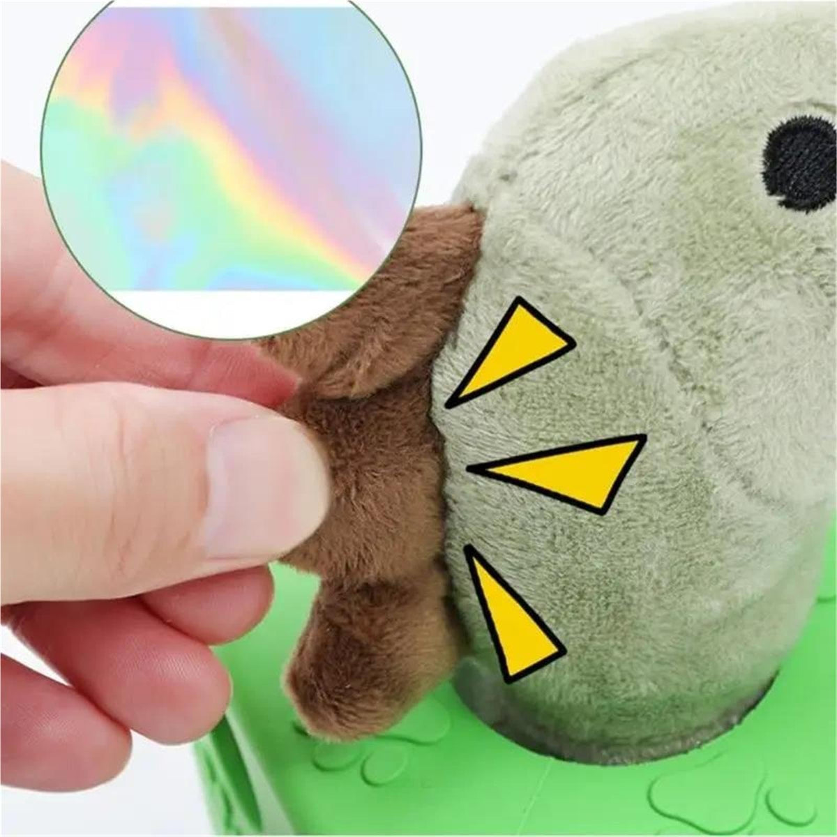 Plush Dinosaur Squeaky Dog Chew Toy