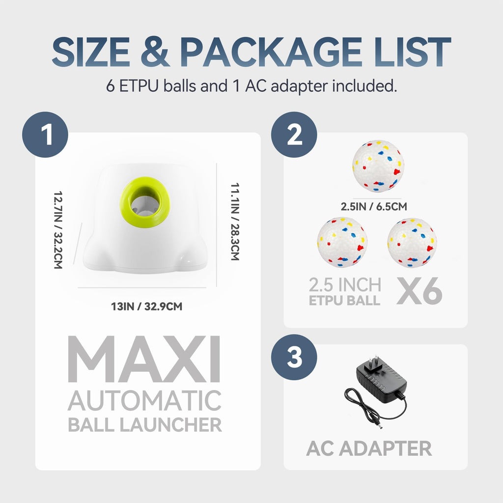 Interactive Automatic Dog Ball Launcher with 3 Balls